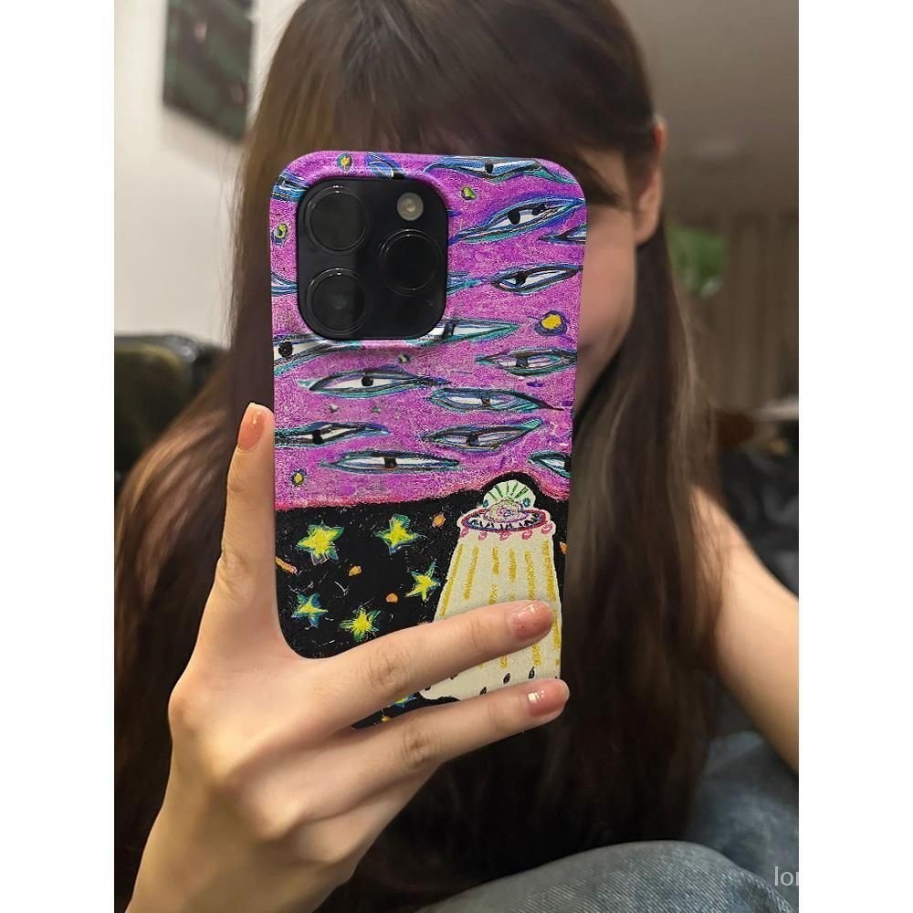 Niche เคสโทรศัพท์มือถือ กันรอยขีดข่วน ลายภาพวาดสีน้ํามัน สําหรับ iPhone 15promax 14promax 13promax 12promax 11promax xr xs xsmax 13pro 15 14 12 11 pro