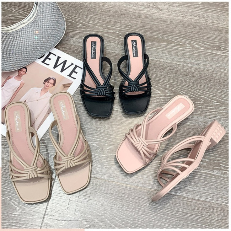 FAIRY HEELS ผู้หญิง MIDI HEEL FAIRY STYLE THICK HEEL [SH2211]