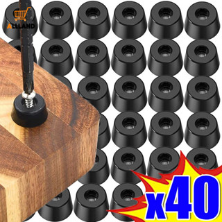 ปะเก็นยางรองขาโต๊ะ เก้าอี้ เฟอร์นิเจอร์ ลําโพง ด้านล่าง สีดํ…