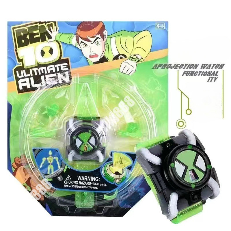 Ben 10 Omnitrix Watches Luminous Ben Tennyson โมเดลนาฬิกาโปรเจคเตอร์ Ben10 ของขวัญสําหรับเด็ก