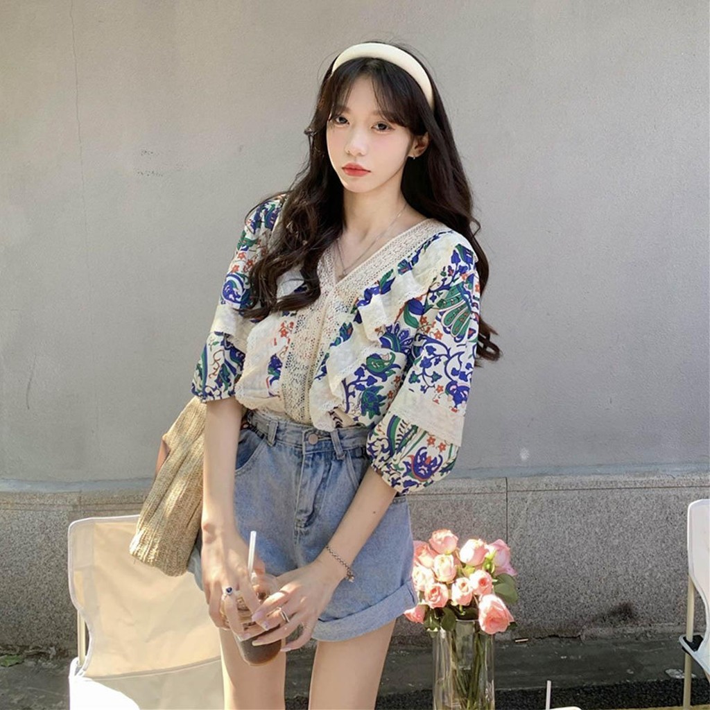 Anna W361 เสื้อถักไหมพรม สไตล์ญี่ปุ่น ฉลุ เสื้อฉลุ ออกแบบดี เสื้อผ้าผู้หญิงสไตล์เกาหลีใส่กับอะไรก็ปัง