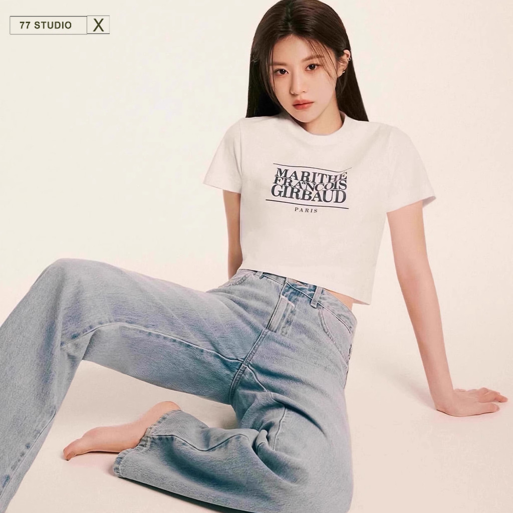 พร้อมส่ง เสื้อ เกาหลี เสื้อยืดแขนสั้นคอกลมผ้าฝ้ายสำหรับผู้ชาย และผู้หญิงฤดูร้อน เซ็กซี่แฟชั่น