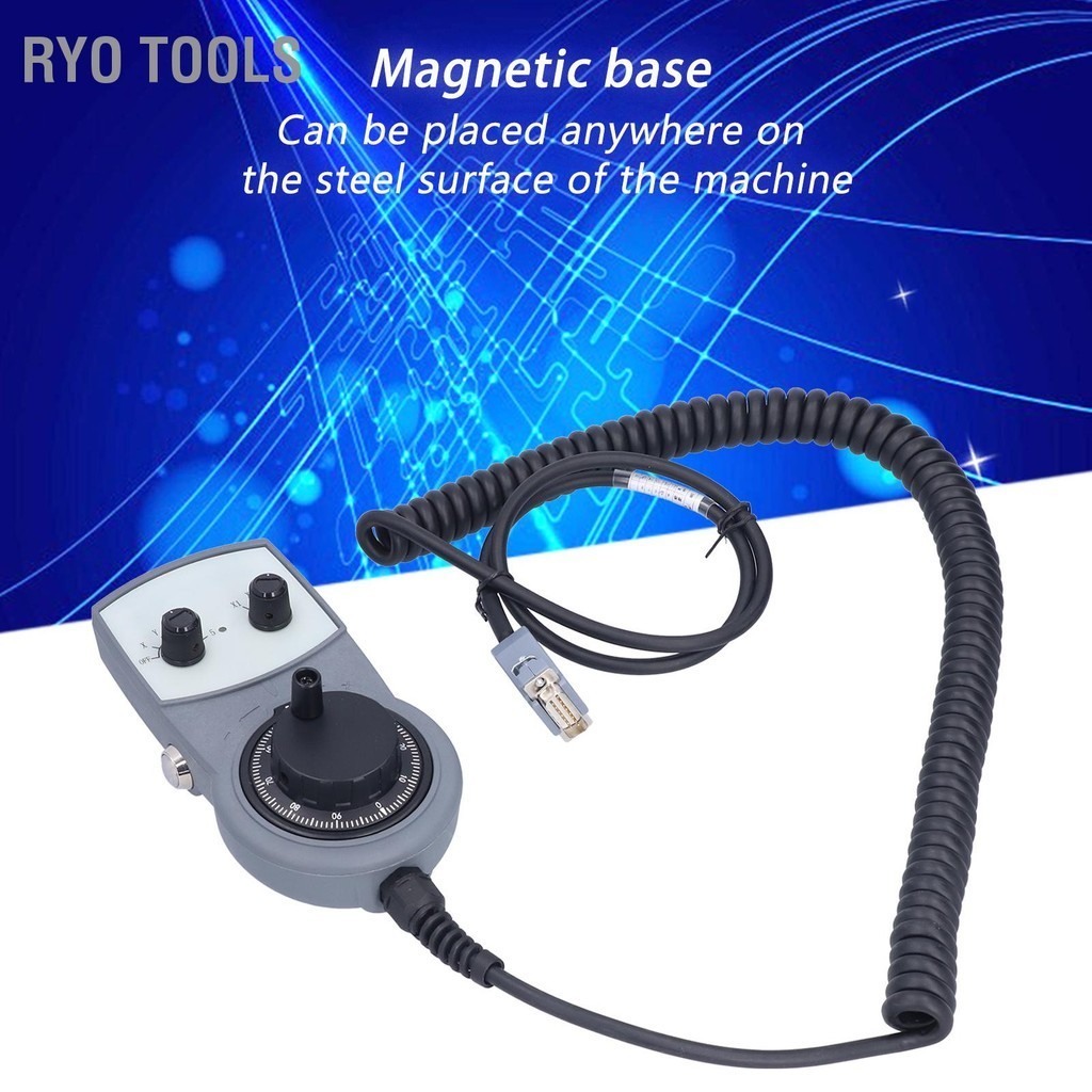 Ryo Tools CNC Handwheel อิเล็กทรอนิกส์ MPG จี้หยุดฉุกเฉิน Manual Pulse Generator สำหรับเครื่องกลึง