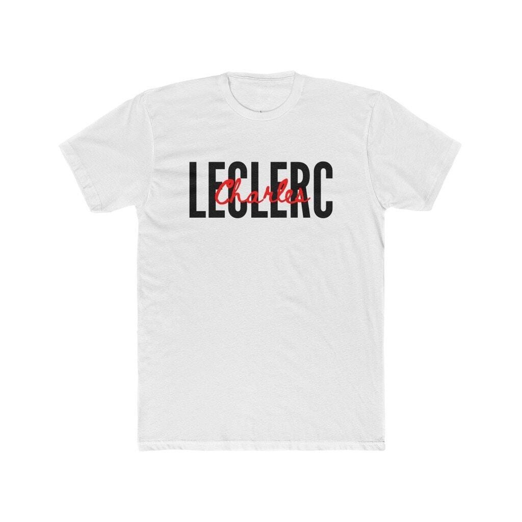 ใหม่ Charles Leclerc เสื้อยืดลําลอง แขนสั้น พิมพ์ลาย Formula 1 Ferrari F1 สําหรับผู้ชาย เป็นกลาง