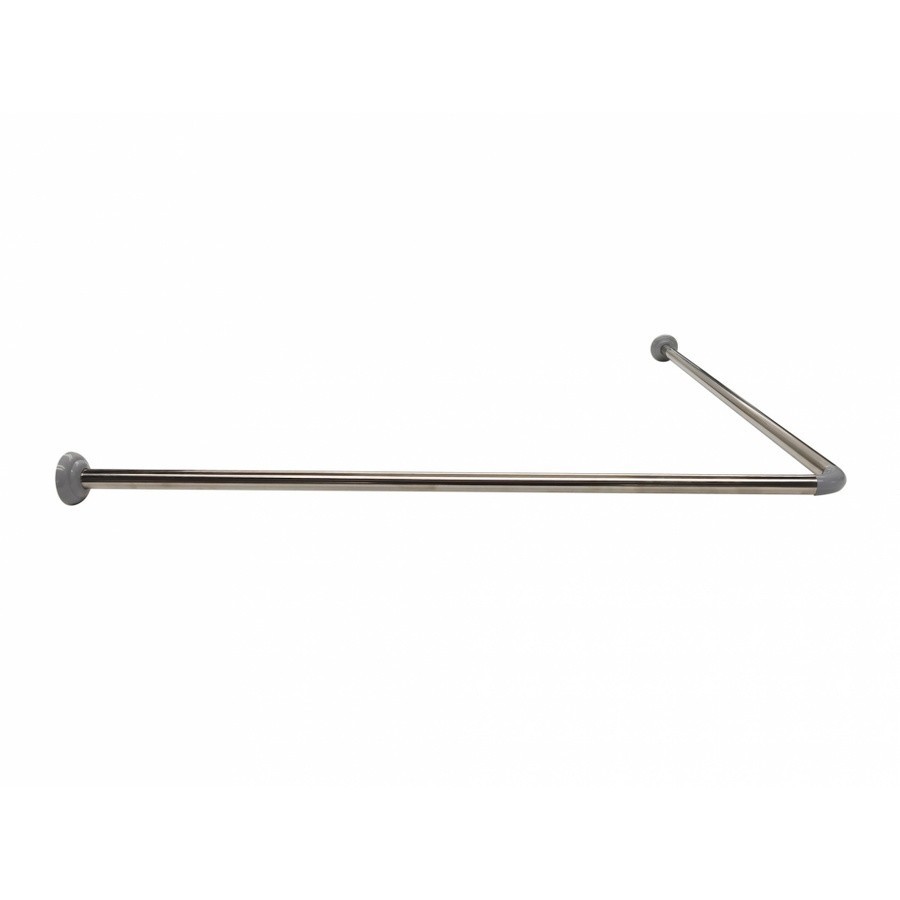 GlobalHouse Primo ราวแขวนม่านห้องน้ำสแตนเลส ตัว L รุ่น JMSR8403 ขนาด 80×80 ซม. สินค้าของแท้คุณภาพดี