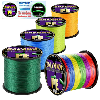 Bakawa สายตกปลา 8 Strands 300M 500M 1000M 100 % PE Multifilament Smooth Sea น ้ ําเค ็ มสาน Fly ปลาคาร ์ พสายไฟตกปลา Braided Line ตกปลา Lure Line