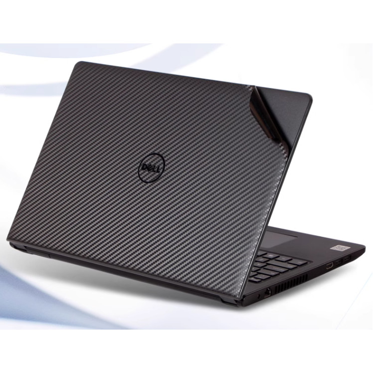 Pre-ตัดแล ็ ปท ็ อปสีดําคาร ์ บอนไฟเบอร ์ ไวนิลผิวสติกเกอร ์ ฟิล ์ มสําหรับ DELL Latitude 5310 5320 5420 5430 7420 7410 7400 5510 5511 3410