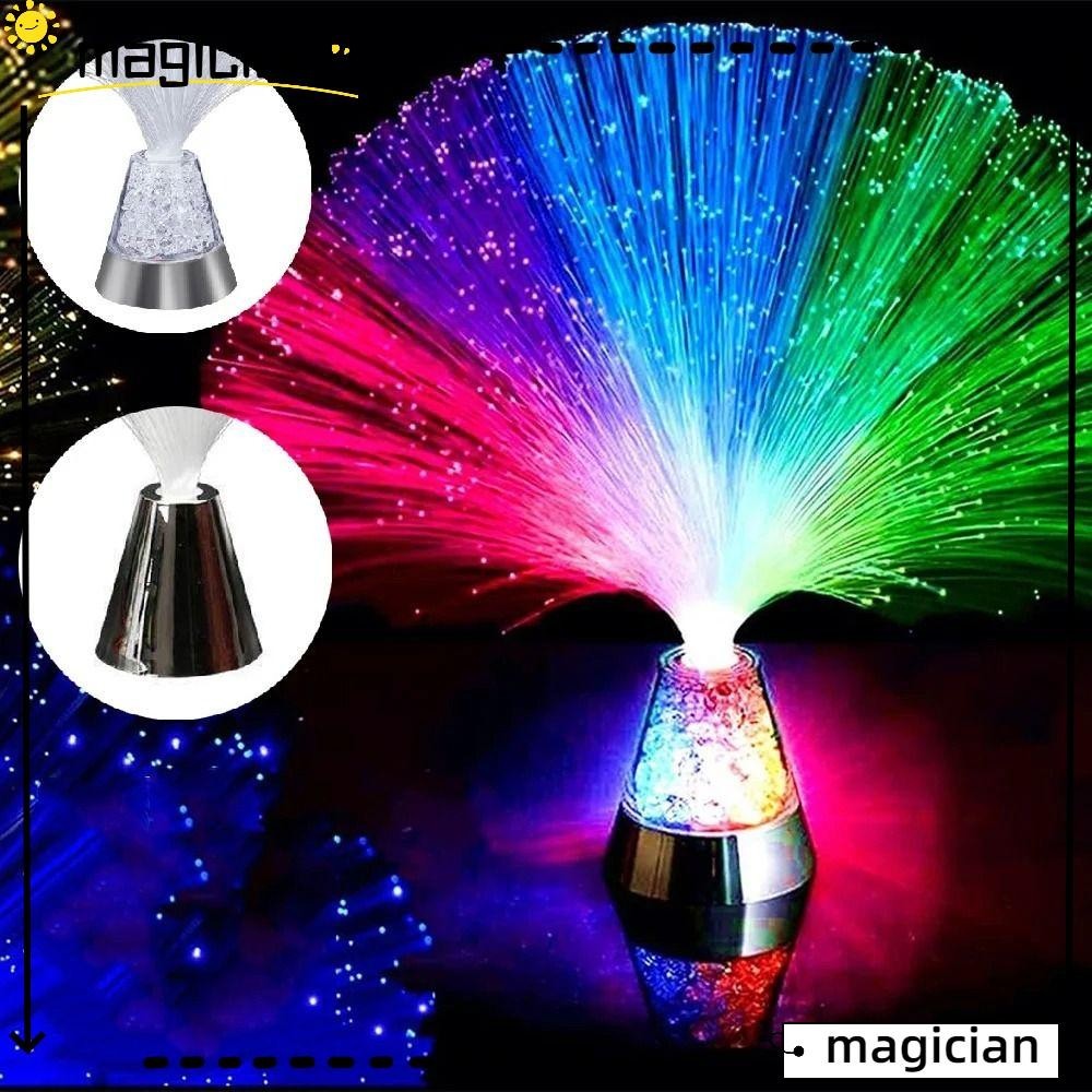 Mag โคมไฟไฟเบอร ์ ออปติก , ไฟ LED ใยแก ้ วนําแสงเปลี ่ ยนสี , ไฟกลางคืนหลากสีตกแต ่ งบ ้ าน