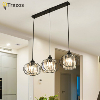 Trazos โคมไฟเพดานในร่มคริสตัล LED จี้ไฟสําหรับห้องรับประทานอ…