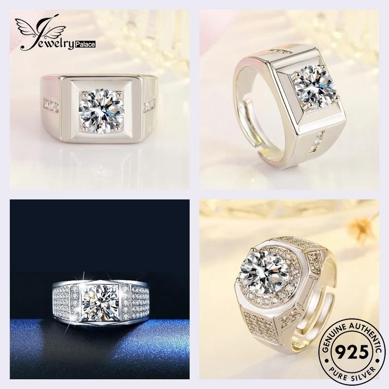 JEWELRYPALACE JEWELRY เพชร แหวน แท้ เงิน แหวนปรับได้ 925 ผู้ชาย แฟชั่น M127