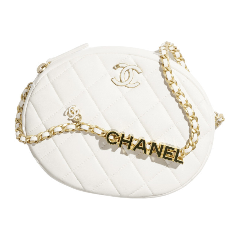 Chanel/Chanel Women's Bag Camera bag mini round lambskin shoulder camera
