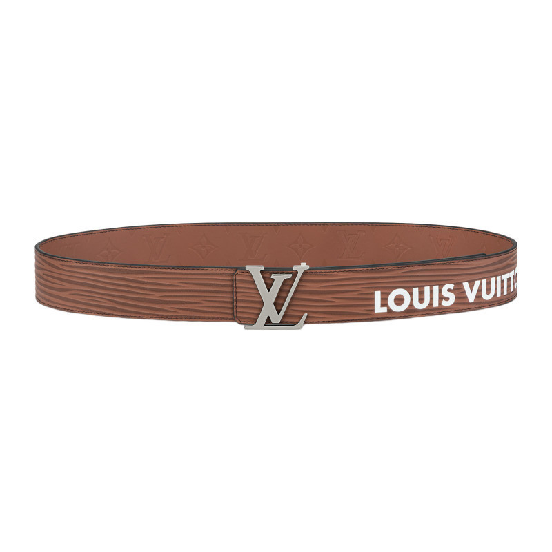 LV/Louis Vuitton Men's Embossed Pattern LV INITIALES 40mm Double sided Belt M8271U