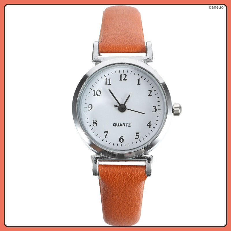 นาฬิกาข ้ อมือนาฬิกาสุภาพสตรีสําหรับผู ้ หญิง Quatrz Vintage การออกกําลังกาย Creative daneuo