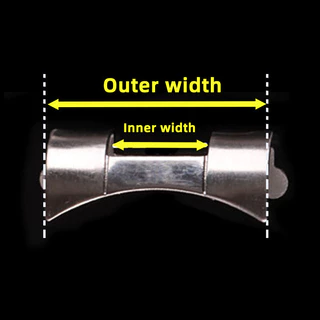 ปลายโค ้ ง Links 12-24 มม.Universal สแตนเลสสตีลสายนาฬิกา Arc End Link Watchbands สําหรับนาฬิกาควอตซ ์ นาฬิกาผู ้ ชายผู ้ หญิงคลาสสิก