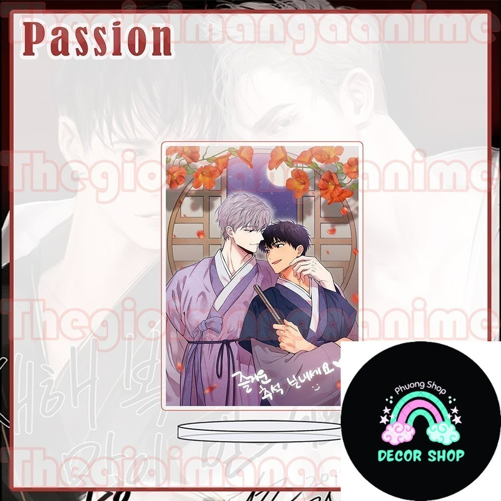 โมเดล Standee พิมพ์ลาย PASSION BL manhwa chibi ตกแต่งน่ารักและน่ารัก