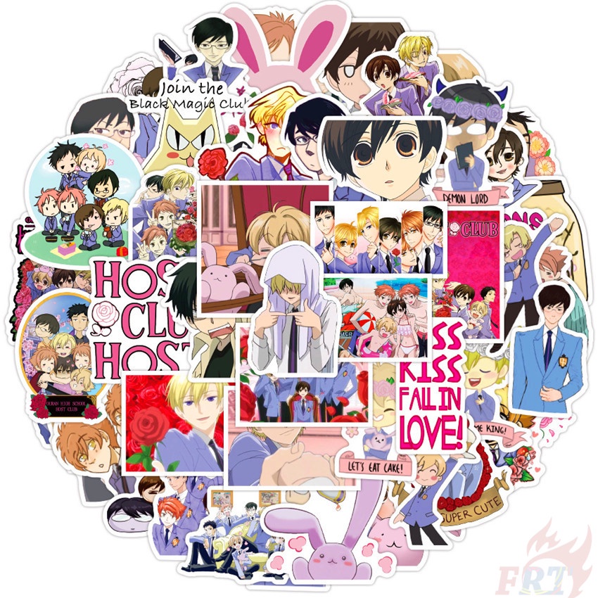 50Pcs/Set ❉ Ouran High School Host Club Series 02 Stickers ❉ Fujioka Haruhi DIY Fashion Waterproof Doodle Decals Stickers