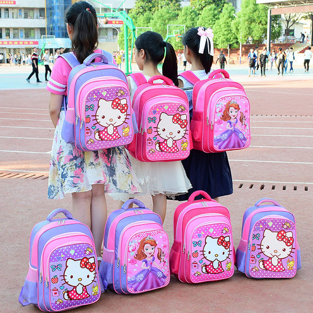 กระเป๋าโรงเรียนประถม กระเป๋านักเรียนอนุบาล เกรด 1-3-6 สําหรับเด็กผู้หญิง และเด็กอนุบาล