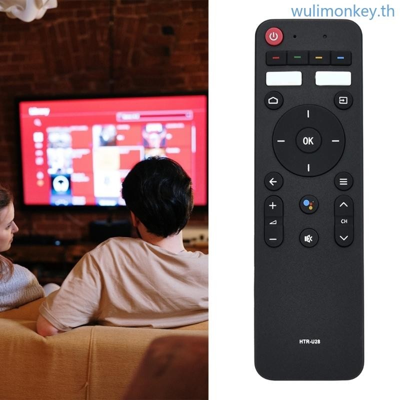 Wu Voice TV รีโมทคอนโทรลเปลี ่ ยน HTR-U28 สําหรับ Haier HTR-U28 H50S6UG H55S6UG H65S6UG 4KUHD SmartAndroid TV Remoto