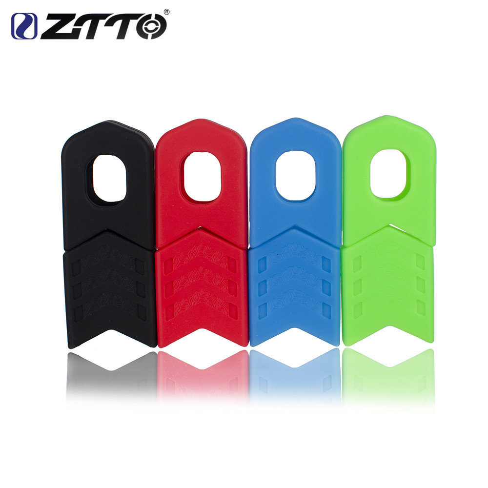ZT 4Pcs MTB Road Bike Carbon Crankset Crank Silicone Gel Cover Protective Sleeve Fixed Gear Bicycle Accessories Protecto