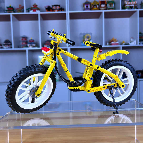 เลโก้ดอกไม้ เลโก้ skibidi toilet เลโก้จักรยานเสือภูเขาที่ใช้ร่วมกันจักรยานไฟฟ้าอาคารบล็อกรูปแบบเด็กปริศนาของเล่นของขวัญผู้หญิง