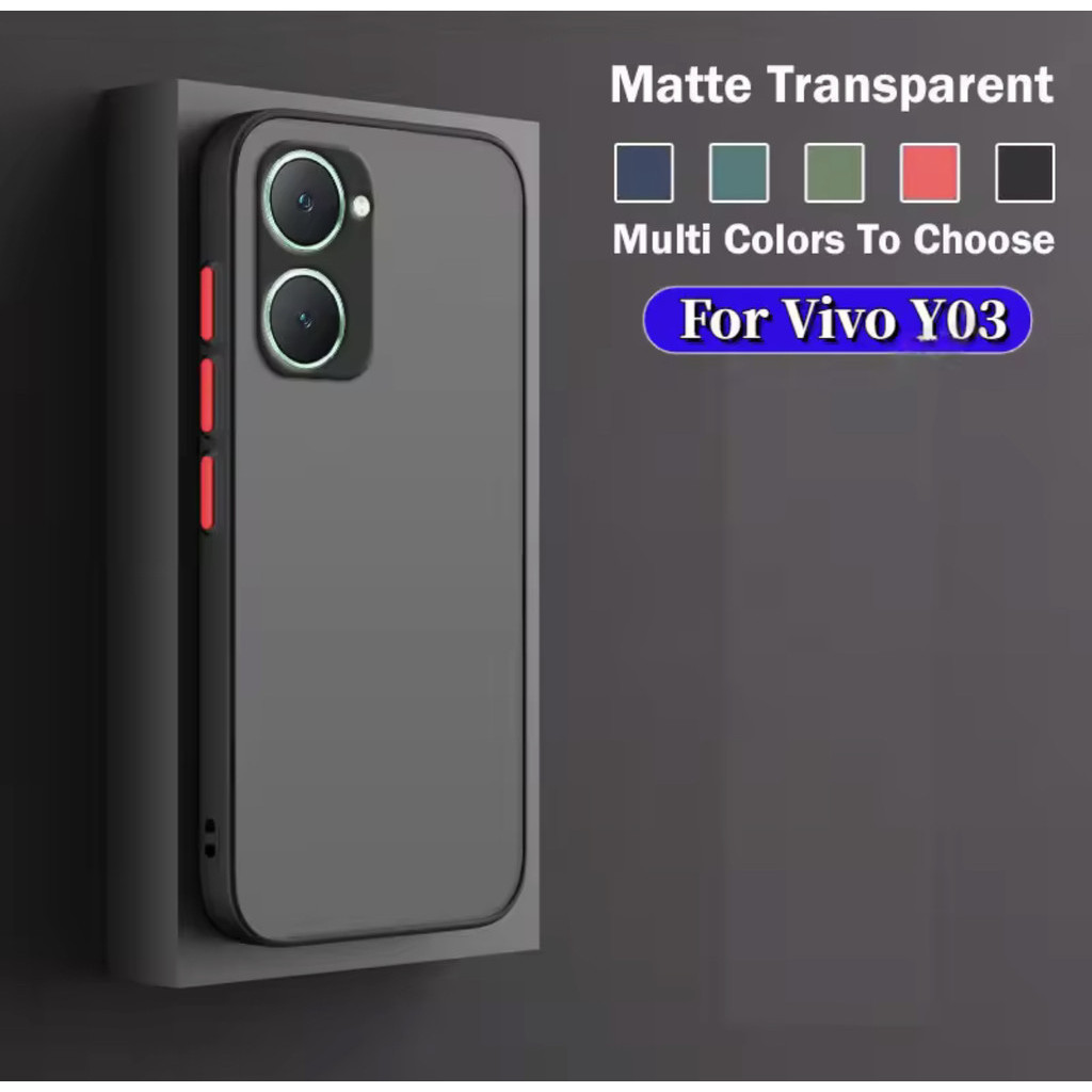 ส่งจากไทย Case For Vivo V25 5G/V29/V29E เคสโทรศัพท์ วีโว่ เคสกันกระแทก ปุ่มสีผิวด้าน กันรอยกล้อง ขอบนิ่มหลังแข็ง