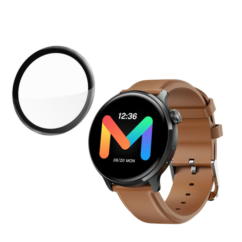Mibrolite2 MibroGSPro MibroA2 MibroAir 3 ชิ้น 900D HD Black Edge ฟิล์มกระจกนิรภัยสําหรับ Mibro GS Pro Lite 2 สี Air C2 A1 Anti-Fingerprints นาฬิกาป้องกันหน้าจอ