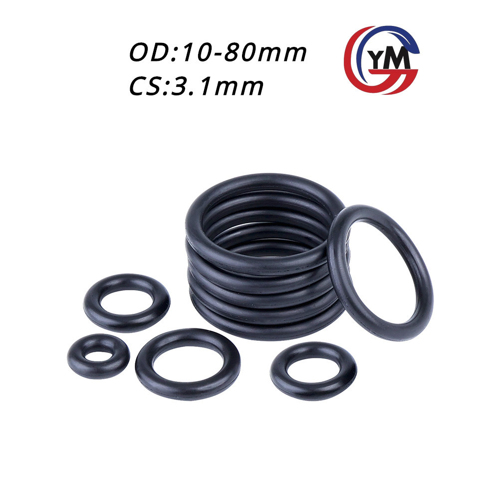 [YMH1] โอริง ORing O-ring ยางโอริง NBR เลือกขนาดได้ (OD 10-80 mm. * CS 3.1 mm.)
