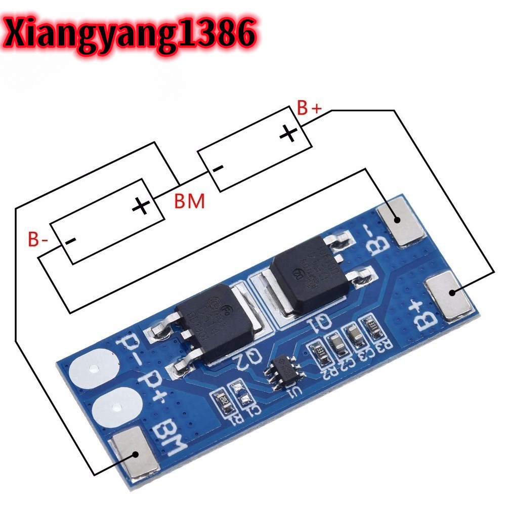 2s 8a Li-ion 7.4v 8.4v 18650 Bms Pcm 15a Peak Current แบตเตอรี่ป้องกัน Bms Pcm สําหรับ Li-ion Lipo แ