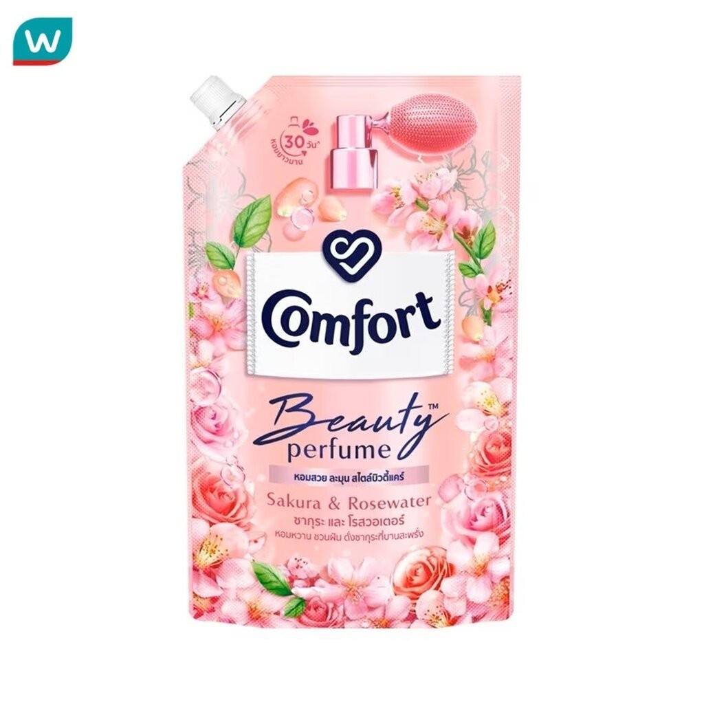 Comfort คอมฟอร์ท บิวตี้เพอร์ฟูม ผลิตภัณฑ์ปรับผ้านุ่มสูตรเข้มข้นพิเศษ ซากุระโรสวอเตอร์ 1150 มล