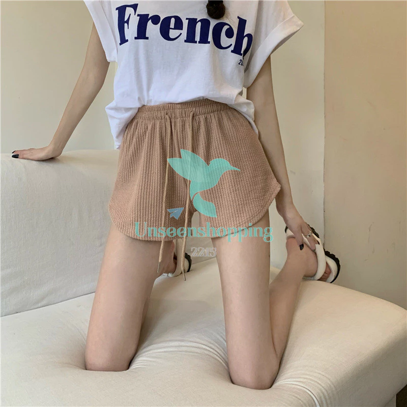 กางเกงขาสั้นผู้หญิง เอวสูง ผ้าฝ้าย รุ่น us99 thumbnail 4
