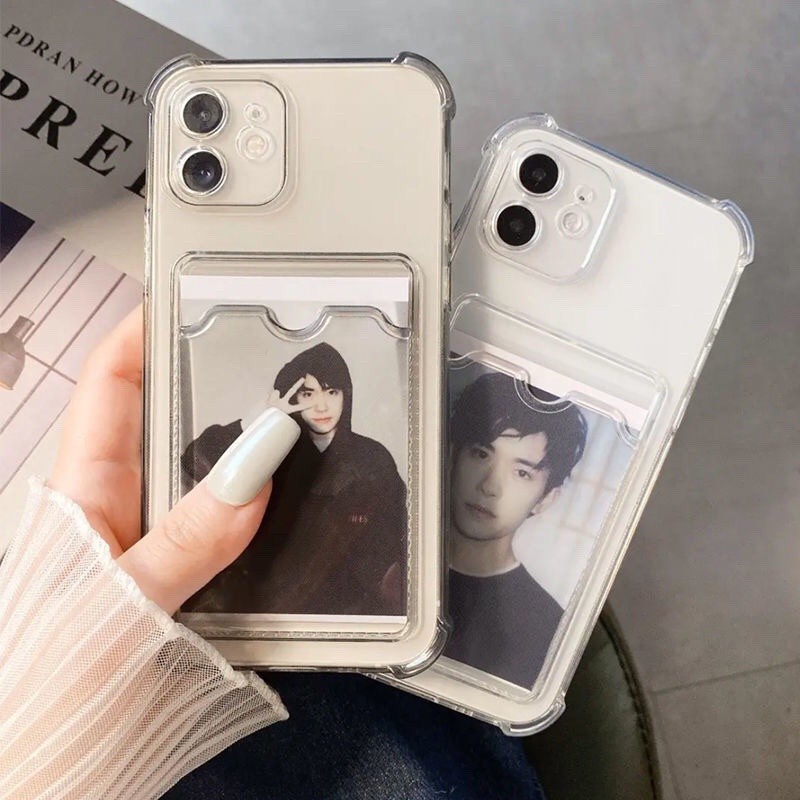 เคสใส่การ์ดสำหรับ for Samsung A55 A12 A24 A22 A13 A05 A53 A54 A34 A52 A35 A51 A33 A73 A72 S20 FE S21 S22 S24 PLUS ULTRA