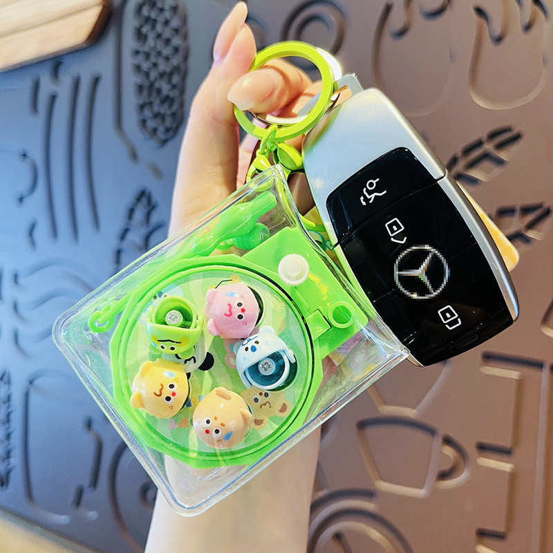 Original Wordless Family สนุกหมุนตกปลา Reel พวงกุญแจ/การ ์ ตูนน ่ ารักของเล ่ นน ้ อยกระเป ๋ านักเรียนจี ้ - รูปที่ 2