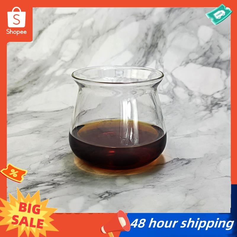 พร้อมสต็อก แก้วกาแฟบอโรซิลิเกตอุณหภูมิสูง 275มล สําหรับชงมือ