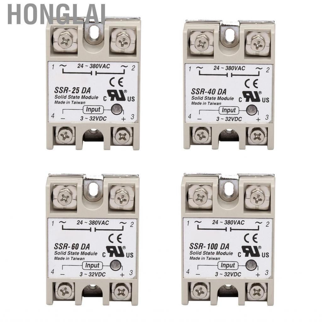 Honglai Single Phase Solid State Relay Low Noise No Spark Module for Power Control Application