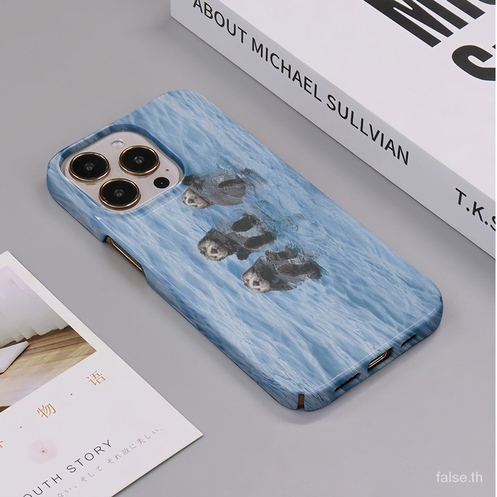 สาม Sloth รูปแบบป้องกันกรณีเหมาะสําหรับ iPhone 11ProMax 14ProMax 15Plus 15Pro 7/8Plus XS 14Plus 12 15ProMax 12Pro Matte เคสโทรศัพท์ 14 ซิลิโคนกันกระแทก Hard Case 8Plus 15 Anti-drop XSMax JZKO