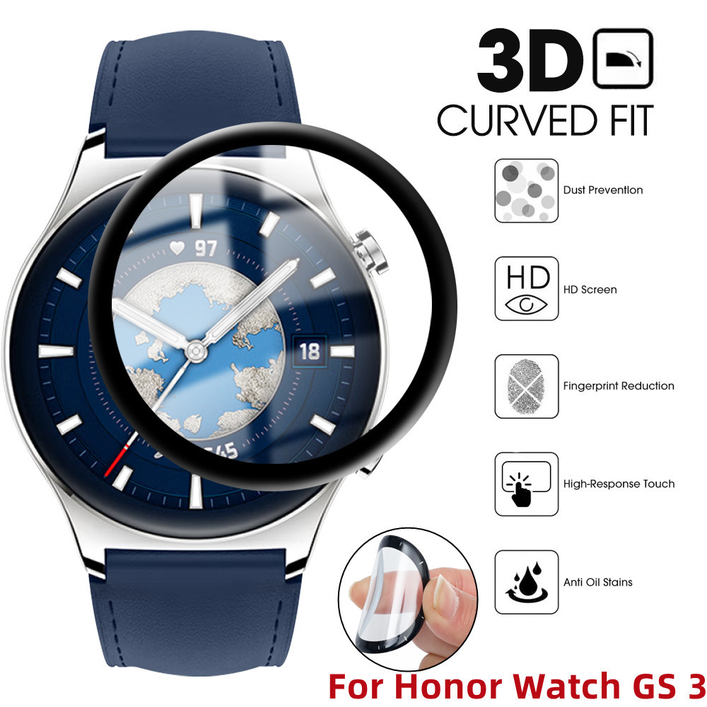 Honor ฟิล์มกระจกนิรภัยกันแตก กันกระแทก สําหรับ Watch4 GS4/GS3/GS3i Pro/ES/Magic Watch 2 46 มม. 900D HD Black Edge