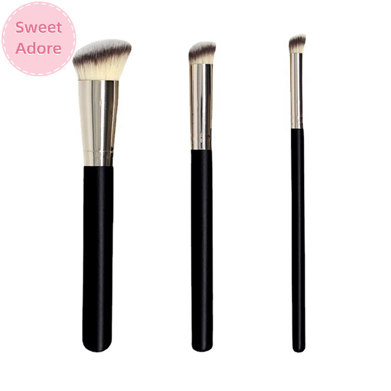 SweetAdore 1 ชิ้นสีดําผู้หญิงแปรงแต่งหน้าคอนซีลเลอร์ Blush Liquid Foundation Face Make Up แปรงเครื่องมือ TH
