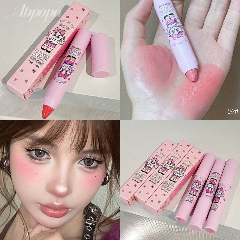 Abpopa Ineyoo Blush Pencil Creamy Smudge-proof ติดทนนาน 3 สี