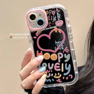 Ready Stock Compatible For Samsung A05 A05S A15 A14 A13 A12 A55 A54 A51 A35 A34 A32 A25 A24 A03 A02S Cartoon Cute Patterns Advanced Minimalist Mirror Phone Case Anti Drop Protective Case