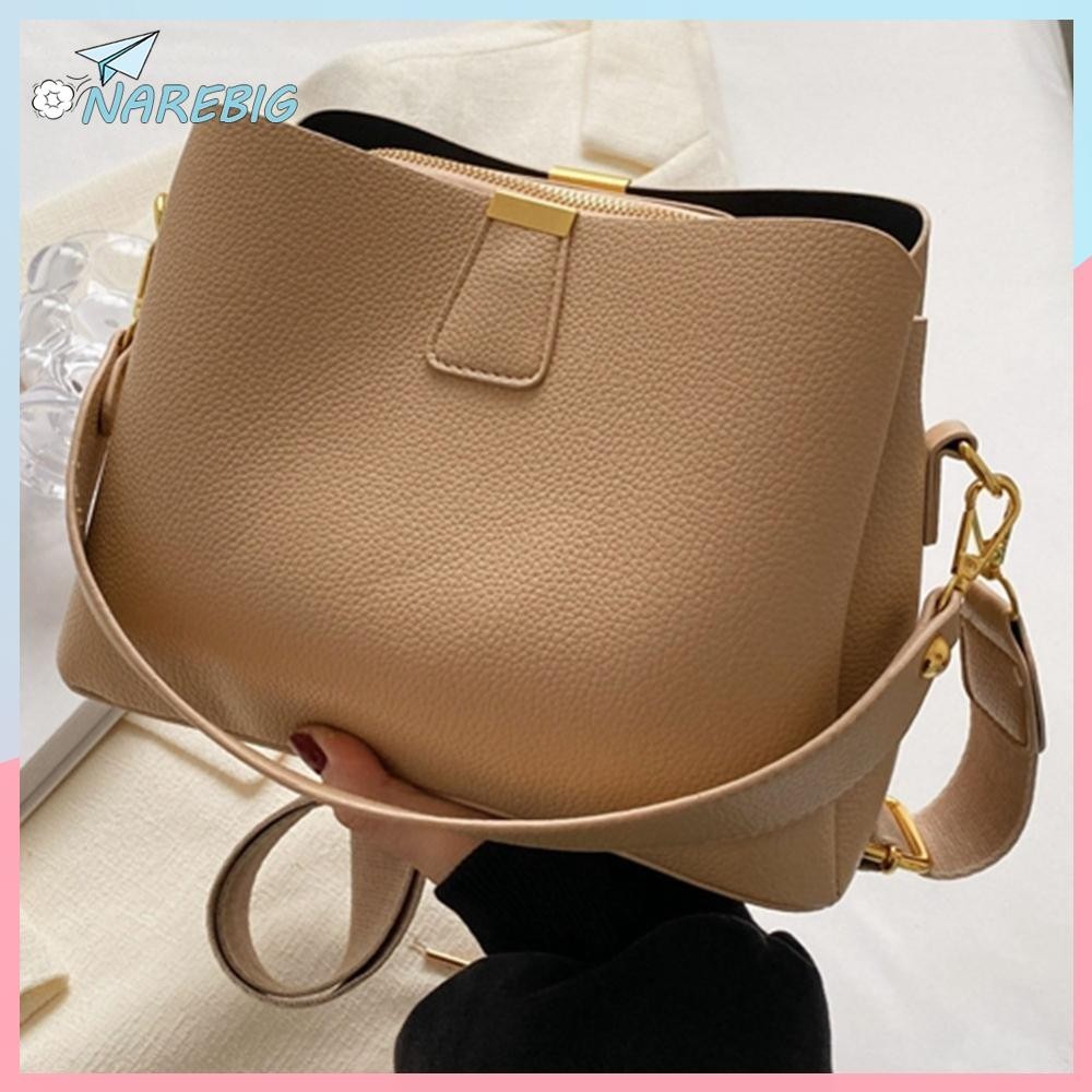 กระเป๋าสะพายหนัง หนัง Shoulder Bag กระเป๋าสะพายไหล่ กระเป๋าสะพายหนังใบใหญ่ กระเป๋าแฟชั่น สำหรับผู้หญิง PU แฟชั่น กันน้ำ กระเป๋าสะพายไหล่