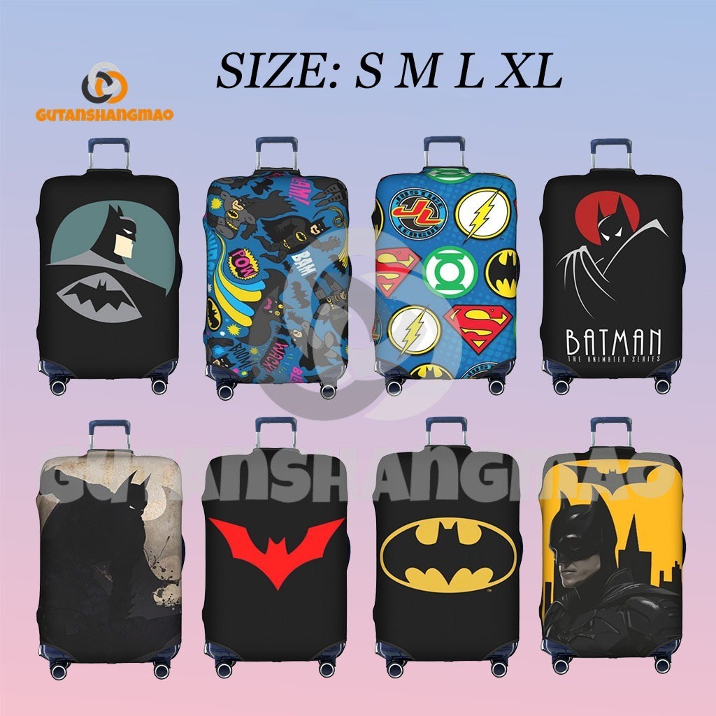 ผ้าคลุมกระเป๋าเดินทาง Marvel Batman ซักได้ ป้องกันกระเป๋าเดินทางเป็นรอย เหมาะสำหรับกระเป๋าเดินทางขนาด 18-32 นิ้ว