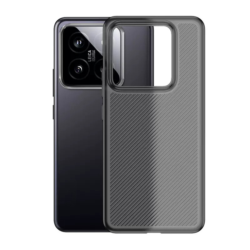 Stripped Matt PP Hard Case สําหรับ Xiaomi 14 13 Pro 14ultra Mi 13T Anti-fingerprint Slim ฝาครอบโทรศัพท ์