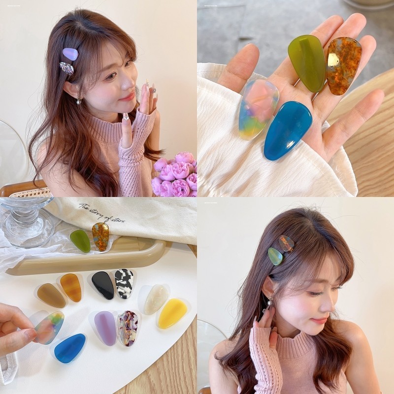 Water Drop Duck Mouth Clip All New Hair Card Design Sweet Net Red Niche Delicate เครื ่ องประดับผมเกาหลี