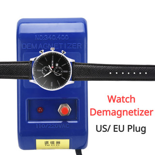 Us/eu ปลั๊กนาฬิกา Demagnetizer Mechanical ควอตซ์นาฬิกาล้างอํานาจแม่เหล็ก Time Correct นาฬิกาซ่อมเครื่องมือสําหรับ Professional Watchmaker US EU ปลั๊ก 110V 220V