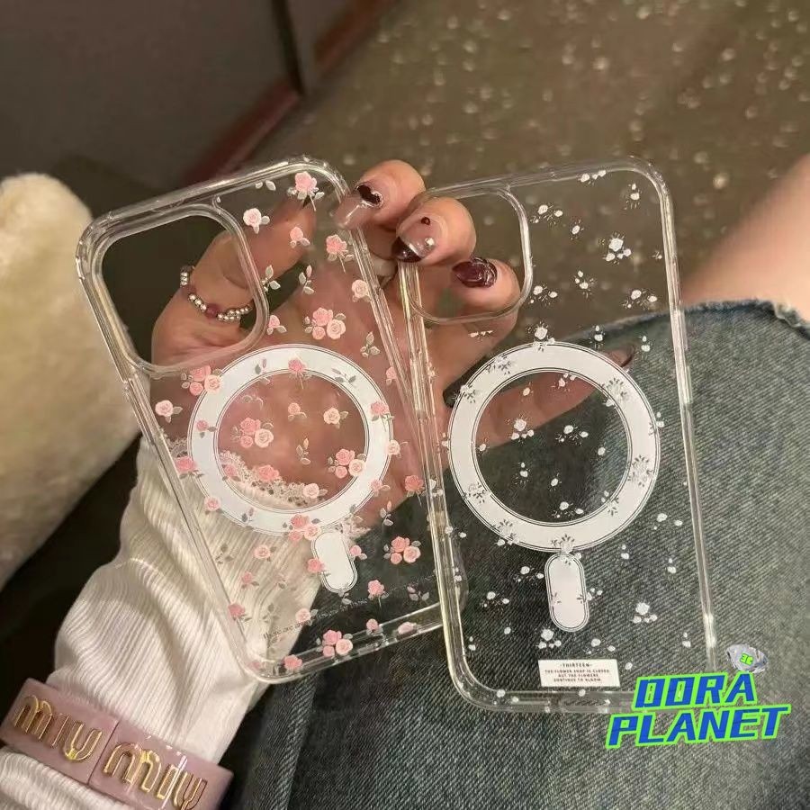 ฤดูใบไม้ผลิฤดูร้อนดอกไม้ที่สวยงามเคสโทรศัพท์แม่เหล็กสําหรับiphone 15 14 Pro Max 13 12MINI XSMAX XR SE2020 11PROMAX XS X 7 8 Anti DROPเลนส์กล้องป้องกันไร้สายชาร์จปลอก