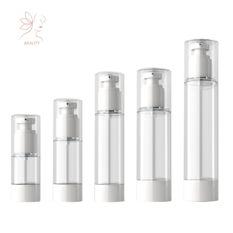 [maybeauty ] 15ml-100ml ขวดปั ๊ มครีมโลชั ่ นสุญญากาศรีฟิลคอนเทนเนอร ์ สําหรับเดินทางใส {TH}