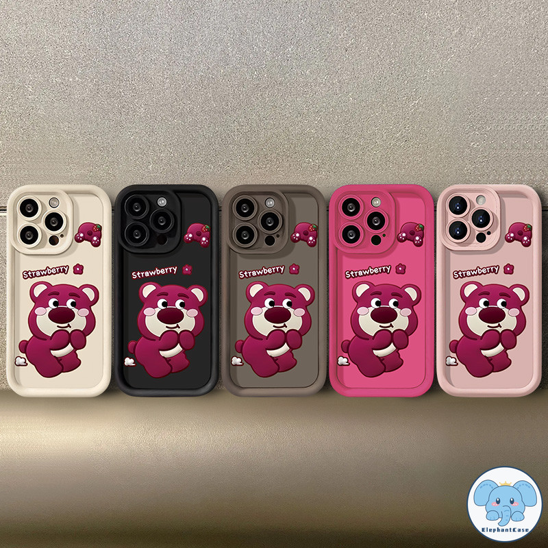 คู่รักเทรนด์การ์ตูนน่ารักหมีหมีลอตโซ่ iPhone 11 7Plus 13 XR 14 12 Pro Max 7 15 8 6s 6 Plus X XS Max
