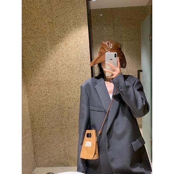 Niche Retro Dupont Paper mini Mobile Phone Bag Shoulder Messenger Bag Portable Kraft Paper Bag Super