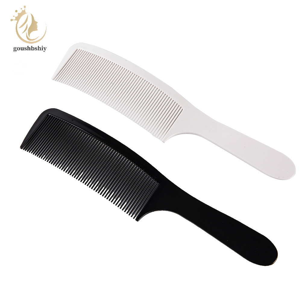[goushbshiy ] เครื ่ องโกนหนวดโค ้ งผม Clipper Cutg หวีตัดผม Flat Top Anti-static Salon Comb TH