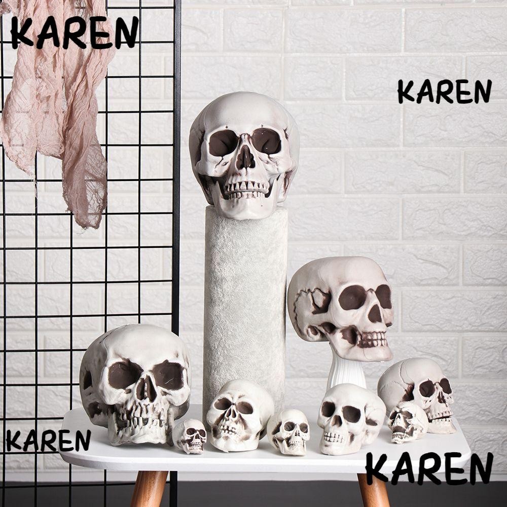 Karen 1PC หัวกะโหลกคุณภาพสูงตกแต ่ งงานปาร ์ ตี ้ อุปกรณ ์ เกมฮาโลวีน Props